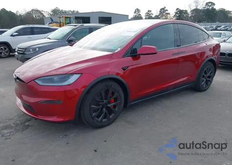2025 Tesla Model X Plaid из США, поврежденный, VIN 7SAXCBE61SF470043